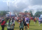 Dispora Bersama KNPI Kukar dan Yayasan Jantung Sehat Kukar Gelar Jalan Santai Hingga Senam di Sebulu