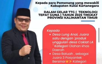 Dua Desa di Kukar Terpilih TTG Tingkat Kaltim