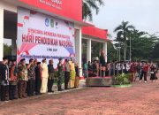 Sekkab Kukar Pimpin Upacara Bendera Merah Putih